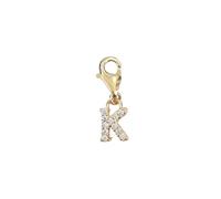 Depesche 11785-022 Charms Express Yourself - Pendentif pour Colliers et Bracelets, Lettre K,doré, comme Petit Cadeau