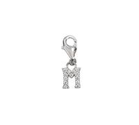Depesche 11785-025 Charms Express Yourself - Pendentif pour Colliers et Bracelets, Lettre M, argenté, comme Petit Cadeau