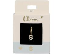Depesche 11785-034 Charms Express Yourself - Pendentif pour Colliers et Bracelets, Lettre S,doré, comme Petit Cadeau