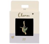 Depesche 11785-044 Charms Express Yourself - Pendentif pour Collier et Bracelet, Colibri, doré, comme Petit Cadeau