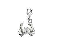 Depesche 11785-061 Charms Express Yourself - Pendentifs pour Colliers et Bracelets, Cancer, argenté, comme Petit Cadeau