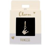 Depesche 11785-074 Charms Express Yourself - Pendentif pour Collier et Bracelet, Couronne, doré, comme Petit Cadeau