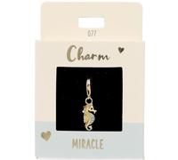Depesche 11785-077 Charms Express Yourself - Pendentifs pour Colliers et Bracelets, Hippocampe, doré, comme Petit Cadeau