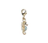 Depesche 11785-077 Charms Express Yourself - Pendentifs pour Colliers et Bracelets, Hippocampe, doré, comme Petit Cadeau
