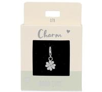 Depesche 11785-078 Charms Express Yourself - Pendentifs pour Colliers et Bracelets, trèfle à Quatre Feuilles, argenté, comme Petit Cadeau