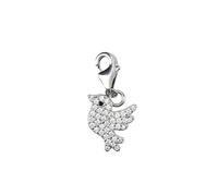 Depesche 11785-080 Charms Express Yourself - Pendentifs pour Colliers et Bracelets, Oiseau, argenté, comme Petit Cadeau
