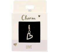 Depesche 11785-083 Charms Express Yourself - Pendentif pour Collier et Bracelet, cœur, doré, comme Petit Cadeau