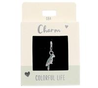 Depesche 11785-084 Charms Express Yourself-Pendentifs pour Colliers et Bracelets, Perroquet, argenté, comme Petit Cadeau, Multicolored, Normal