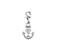 Depesche 11785-088 Charms Express Yourself - Pendentifs pour Colliers et Bracelets, Ancre, argenté, comme Petit Cadeau