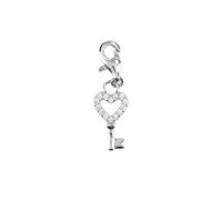 Depesche 11785-090 Charms Express Yourself - Pendentif pour Collier et Bracelet e cœur, argenté, comme Petit Cadeau