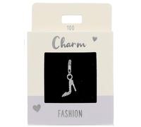 Depesche 11785-100 Charms Express Yourself - Pendentifs pour Colliers et Bracelets, Talons Hauts, argentés, comme Petit Cadeau