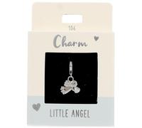 Depesche 11785-106 Charms Express Yourself - Pendentifs pour Colliers et Bracelets, Ange, argenté, comme Petit Cadeau