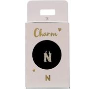 Depesche 11834-014 Charm Lettre N, Pendentif doré pour Colliers, Bracelets et Boucles d'oreilles, idéal comme Petit Cadeau