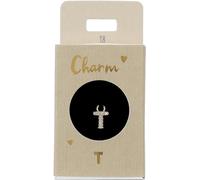 Depesche 11834-018 Charm Lettre T, Pendentif doré pour Colliers, Bracelets et Boucles d'oreilles, idéal comme Petit Cadeau