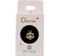 Depesche 11834-030 Charm Balance, Pendentif doré pour Colliers, Bracelets et Boucles d'oreilles, idéal comme Petit Cadeau