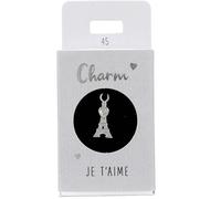 Depesche- Lettres 11834-045 Charm Tour Eiffel, Pendentif doré pour Colliers, Bracelets et Boucles d'oreilles, idéal comme Petit Cadeau, Multicolored, Normal