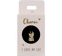 Depesche 11834-050 Charm Chat, Pendentif doré pour Colliers, Bracelets et Boucles d'oreilles, idéal comme Petit Cadeau