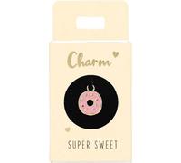 Depesche 11834-062 Charm Donut, Pendentif doré pour Colliers, Bracelets et Boucles d'oreilles, idéal comme Petit Cadeau