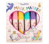 Depesche 12120 Princess Mimi - Magic Marker, Set de 5 feutres et Un Crayon Magique, pour Dessiner, écrire et décorer
