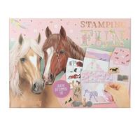 Depesche 12128 Miss Melody Stamping Fun - Set créatif pour réaliser des Cartes et des Lettres, y Compris Papier, enveloppes, tampons, Autocollants et Bien Plus Encore