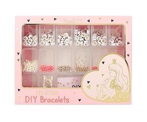 Depesche 12132 Princess Mimi Mini&Mum - Set de Bracelets DIY pour mère et Fille avec Plus de 200 Perles et pendentifs en Blanc, Or, Noir, Nude et Rose