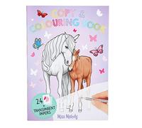 Depesche 12179 Miss Melody-Livre à colorier avec 24 Motifs de Chevaux et Une Feuille de Papier Transparente pour Les Dessiner, Multicoloured