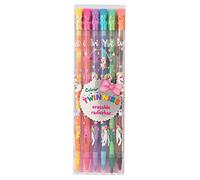 Depesche Crayons de couleur Ylvi Colour Twinnies 6 crayons 2 couleurs avec gommes Multicolore
