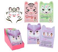 Depesche 12333-1 de 3 modèles TOPModel - Masque de beauté en tissu Beauté animale, assortiment de contenu de la livraison : 1 pièce