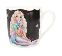 Depesche 12373 TOPModel Mermaid - Tasse en Blanc, avec Motif de modèle, Effet Thermique et Design Marin, Tasse à Boire avec Anse en Porcelaine, contenance env. 320 ML