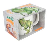 Depesche 12375 Dino World - Tasse T-Rex avec Anse, en Porcelaine, env. 250 ML, avec Motif de Dinosaure en Relief