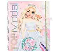 Depesche Livre de stickers TOPModel Wedding Special 12393 — 60 pages, pochoir, échantillons tissus