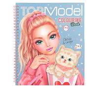 Depesche 12434 TOPModel Cutie Star-Kit de coloriage de 40 Pages pour créer des Tenues de Mode et Une Planche d'autocollants, Multicoloured
