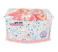 Depesche Petite boîte à bijoux TOPModel Cutie Star Rose - Motif étoiles et mannequin, miroir