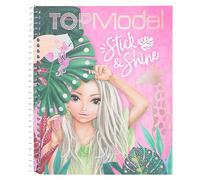 Depesche 12470 TOPModel - Livre de coloriage Stick & Shine, 24 Pages avec de Superbes Motifs, à colorier et à créer