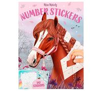 Depesche 12486 Miss Melody Number Sticker - Livre de Stickers avec 16 Pages pour créer des Motifs de Chevaux par numéros, y Compris 8 Feuilles de Stickers
