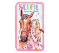 Depesche 12490 Miss Melody - Livre de coloriage Selfie avec des Motifs de Chevaux Amusants, 30 Pages, Livre de coloriage avec Autocollants Inclus