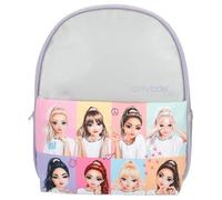 Depesche 12594 TOPModel Snap Shots - Sac à Dos en Violet et Argent avec Motif de Mannequin, Sac avec Bretelles réglables
