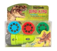 Depesche 12638 Dino World - Lampe torche avec 24 effets d'image, lampe pratique qui peut projeter des images de dinosaures, fonctionne avec piles