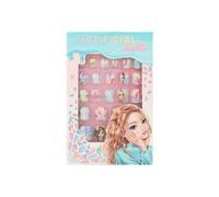 Depesche 12685 TOPModel Beauty and Me Lot de 24 faux ongles autocollants dans de nombreux designs et motifs, 24 ongles artificiels plats de différentes tailles