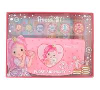 Depesche 12728 Princess Mimi Argent fictif en Rose et Motif de Princesse, Porte Cartes, Billets et pièces de Monnaie, Multicolor