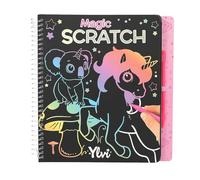 Depesche 12730 Ylvi - Magic Scratch Book avec 20 Pages de Motifs à gratter fantastiques, livret avec Un dégradé de Couleurs et Un Stylo à gratter