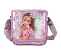 Depesche 12778 TOPModel Fairy Love Petit sac à bandoulière mauve avec motif modèle et papillons, sac avec bandoulière réglable et rabat avant