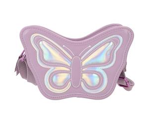 Depesche 12784 TOPModel Fairy Love - Sac à Main en Mauve, avec Motif de Papillons, Effet Holo et bandoulière réglable