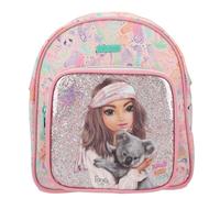 Depesche 12788 TOPModel Wild Backpack in Pink with Model Motif and Colourful Ani