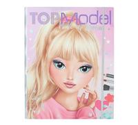 Depesche TOPModel Trousse de maquillage – palette, bloc de coloriage et 4 pinceaux