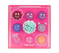 Depesche 12879 TOPModel Night Light - Palette d'ombres à paupières avec 9 Belles Couleurs, dans Une boîte Rose Fluo avec Holo-Impression