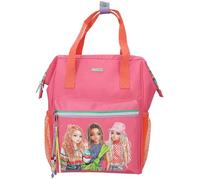 Depesche 12911 TOPModel Joy Dos en Rose et Orange, avec Motif de modèle et détails colorés, Sac avec Bretelles réglables, Multicolor