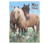 Depesche – Set papeterie Miss Melody 12933 – Motif chevaux & fleurs, enveloppes, autocollants