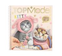 Depesche 12965 TOPModel Kitty - Livre d'autocollants Dress Me Up avec 24 Pages de Motifs de Chats pré-imprimés à réaliser soi-même, y Compris 11 Feuilles d'autocollants