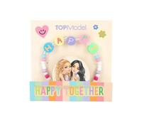 Depesche 13033 TOPModel Joy-Bracelet alphabet Happy et un motif coloré de perles plus petites, 0013033, Multicolor, 8 x 8 x 1.3 Zentimeter